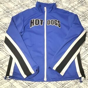 "HOT DOGS" Blue Track Jacket